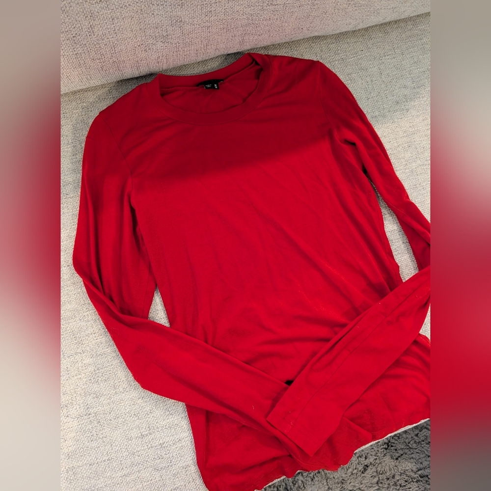 Theory Scarlet Long Sleeve Top